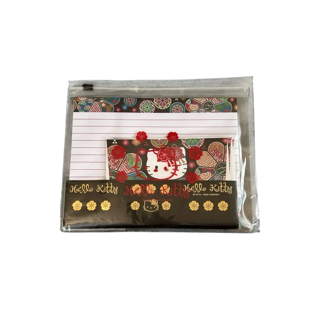 Vintage Y2K Hello Kitty Sanrio Japanese Floral Stationary Set 2000 Kawaii NWT